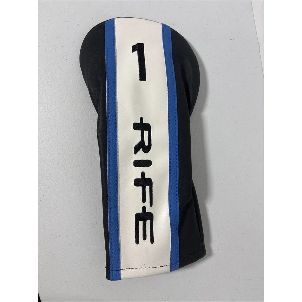 Rife Black/Blue/White Golf Driver Head Cover New
